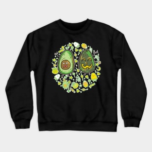 avocado jack o lantern Crewneck Sweatshirt